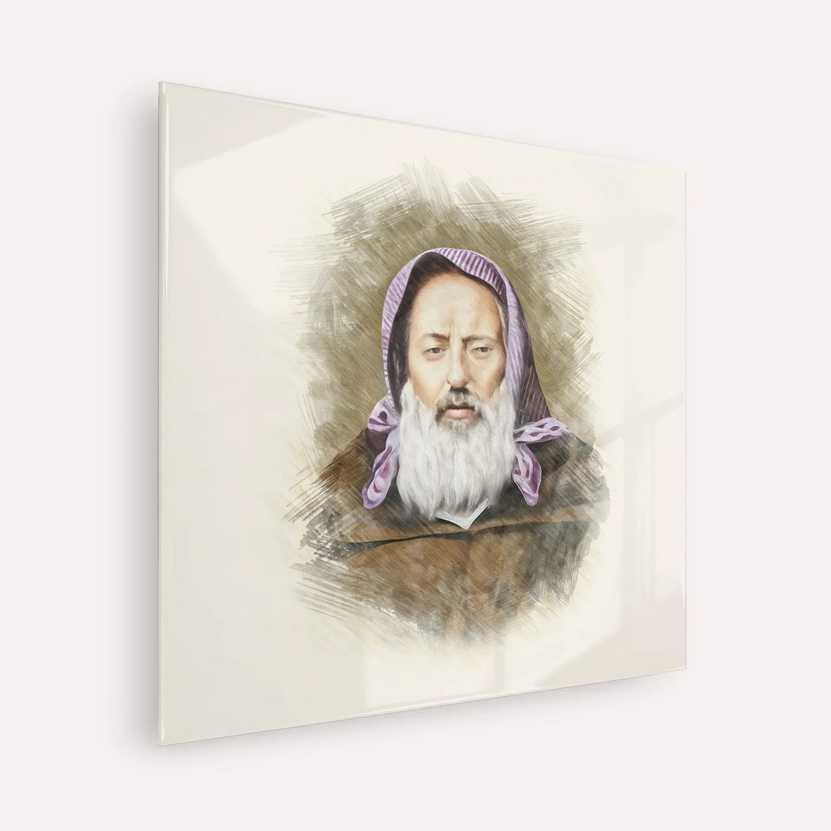 Rabbi Chaim Pinto – Acrylic Glass Square | Jewish Wall Art, Gedolim Pictures