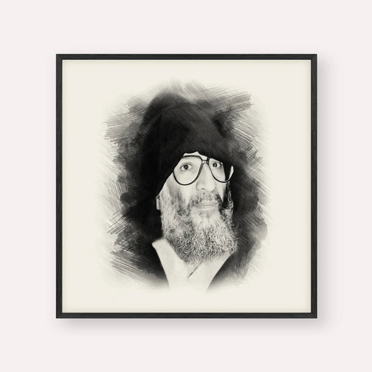 Rabbi Elazar Abuhatzeira (Baba Elazar) – Black & White