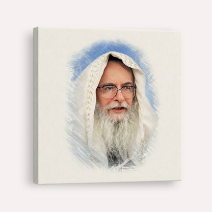 Rabbi Eliezer Shlomo Schick (Mohorosh) – Canvas Square | Jewish Wall Art, Gedolim Pictures