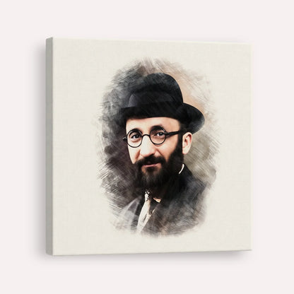 Rabbi Eliyahu Eliezer Dessler – Canvas Square | Jewish Wall Art, Gedolim Pictures