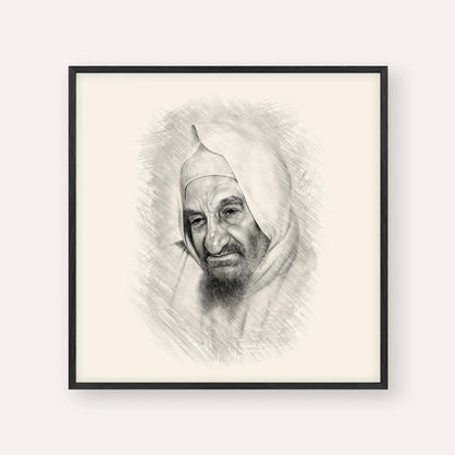 Rabbi Israel Abuhatzeira (Baba Sali) – Black & White