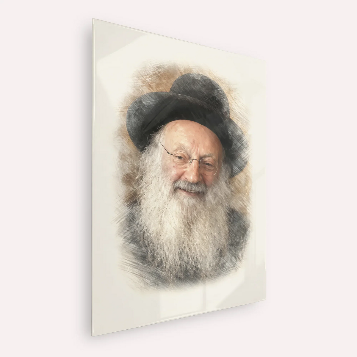 Rabbi Matisyahu Salomon – Acrylic Glass Vertical | Jewish Wall Art, Gedolim Pictures