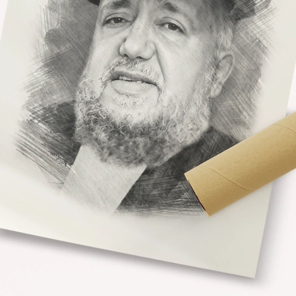 Rabbi Meir Mazuz – Black & White – Fine Art Print | Jewish Wall Art, Gedolim Pictures