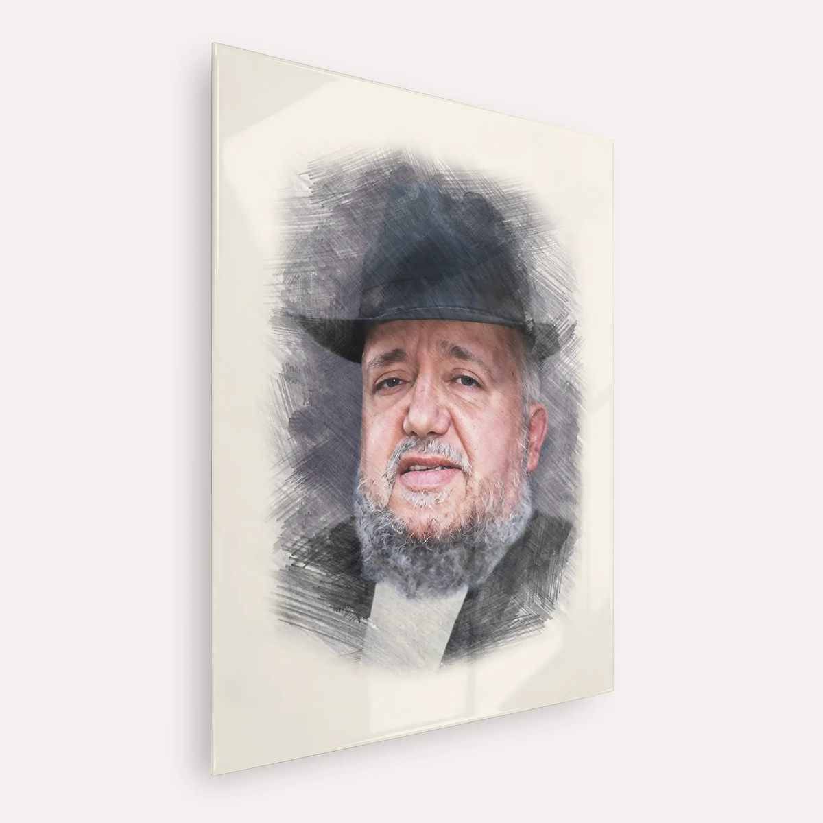 Rabbi Meir Mazuz – Acrylic Glass Vertical | Jewish Wall Art, Gedolim Pictures