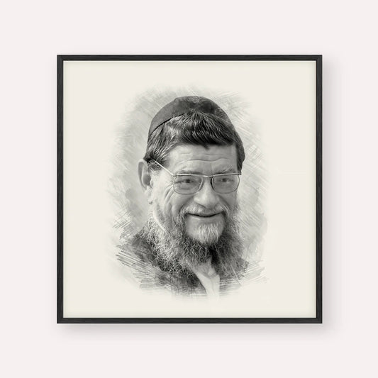 Rabbi Mordechai Gifter – Black & White