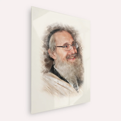 Rabbi Nosson Tzvi Finkel – Acrylic Glass Vertical | Jewish Wall Art, Gedolim Pictures