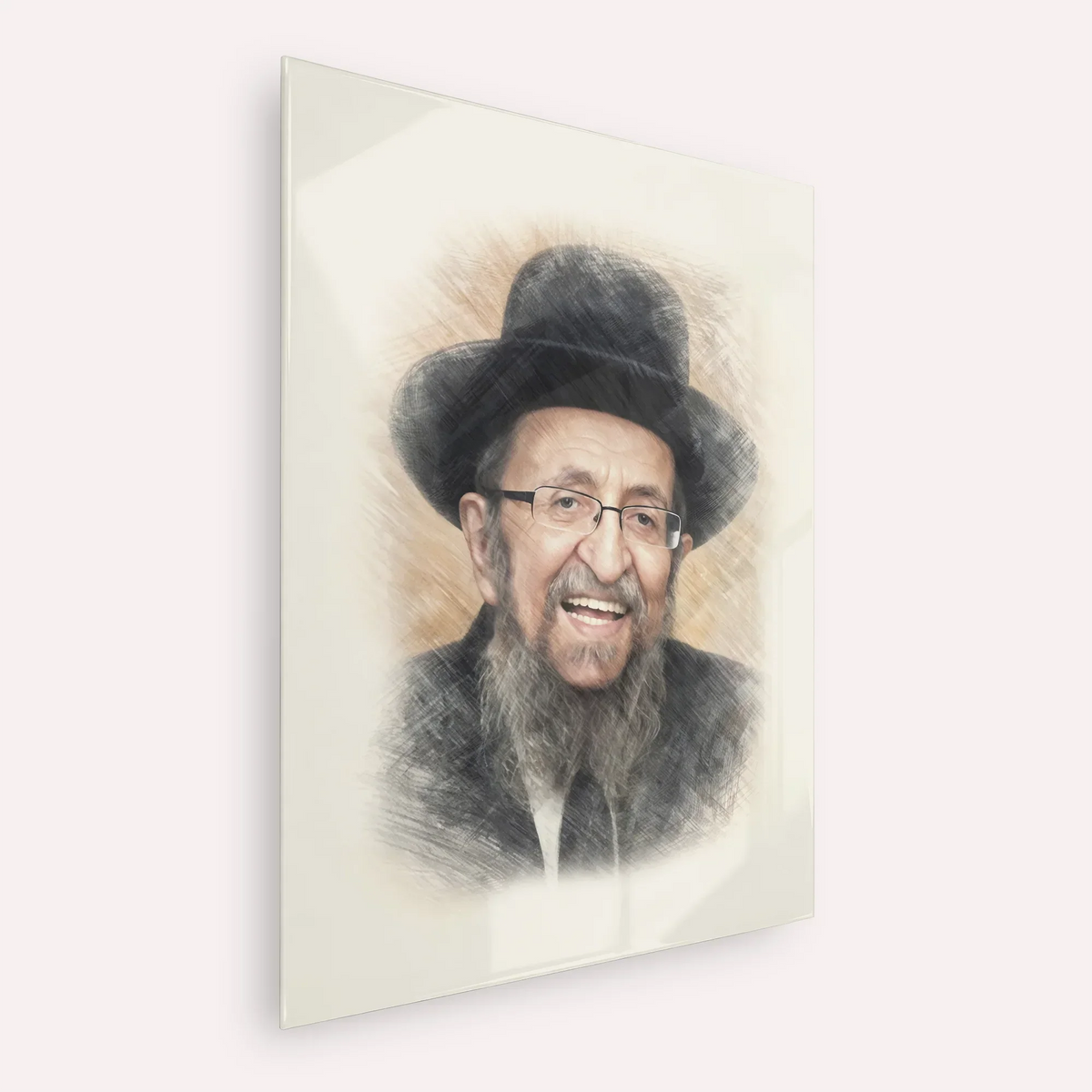 Rabbi Shmuel Kamenetsky – Acrylic Glass Vertical | Jewish Wall Art, Gedolim Pictures