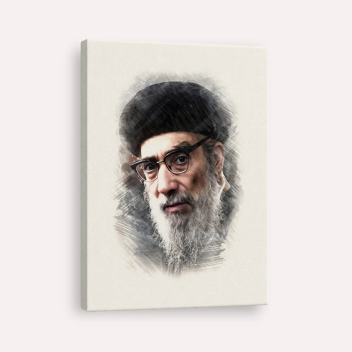 Rabbi Yitzhak Abuchatzira (Baba Haki) – Canvas Vertical | Jewish Wall Art, Gedolim Pictures