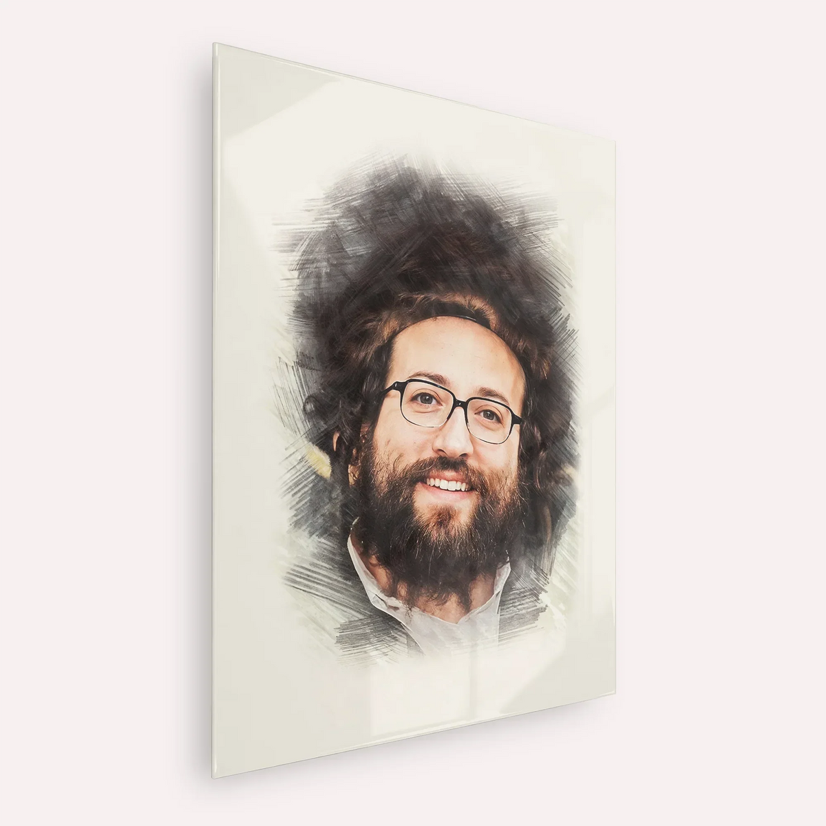 Rabbi Yoel Roth – Acrylic Glass Vertical | Jewish Wall Art, Gedolim Pictures