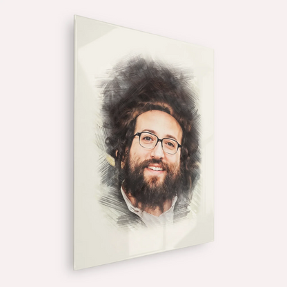 Rabbi Yoel Roth – Acrylic Glass Vertical | Jewish Wall Art, Gedolim Pictures