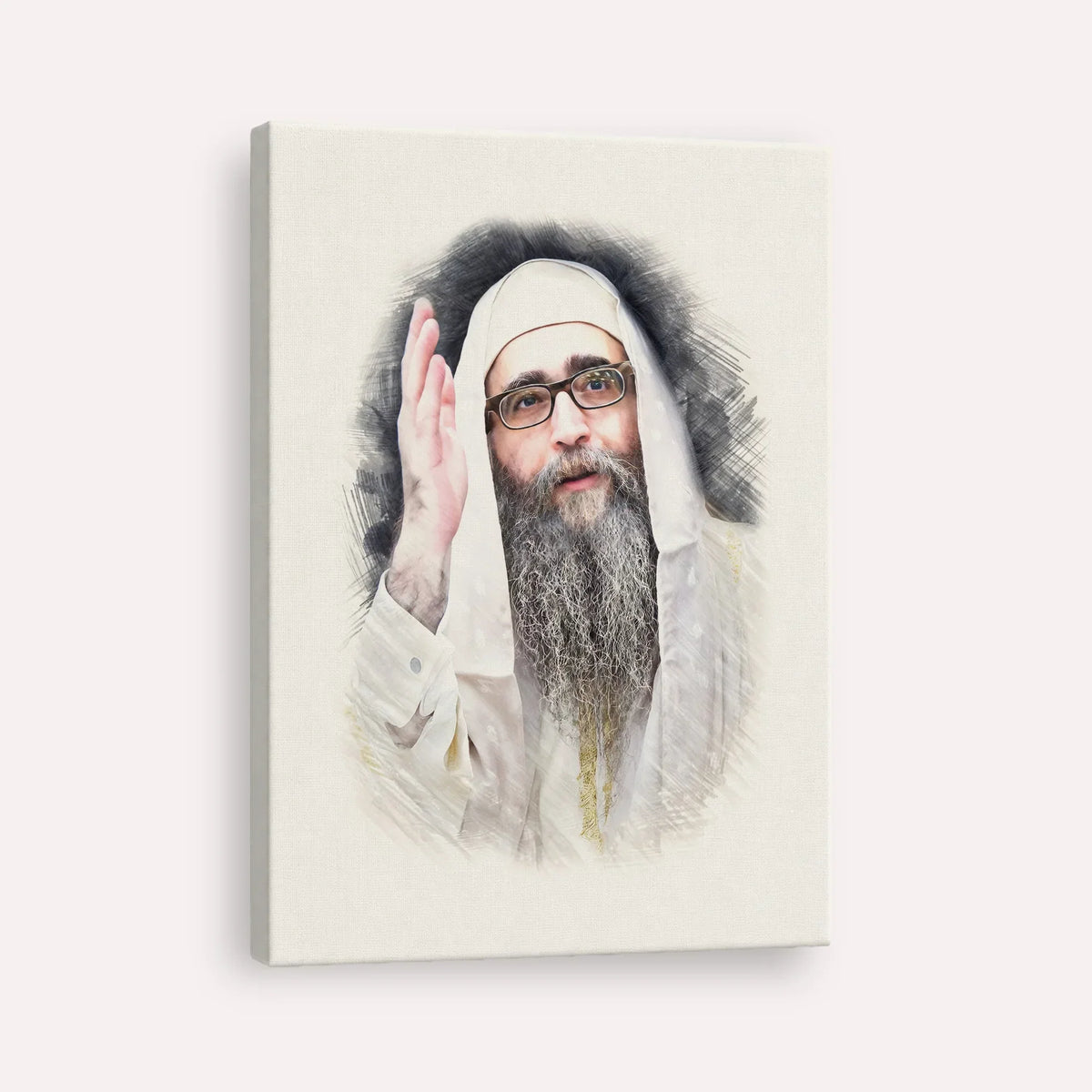 Rabbi Yoshiyahu Yosef Pinto – Canvas Vertical | Jewish Wall Art, Gedolim Pictures