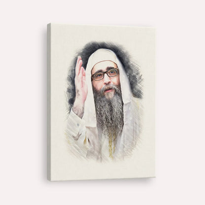 Rabbi Yoshiyahu Yosef Pinto – Canvas Vertical | Jewish Wall Art, Gedolim Pictures