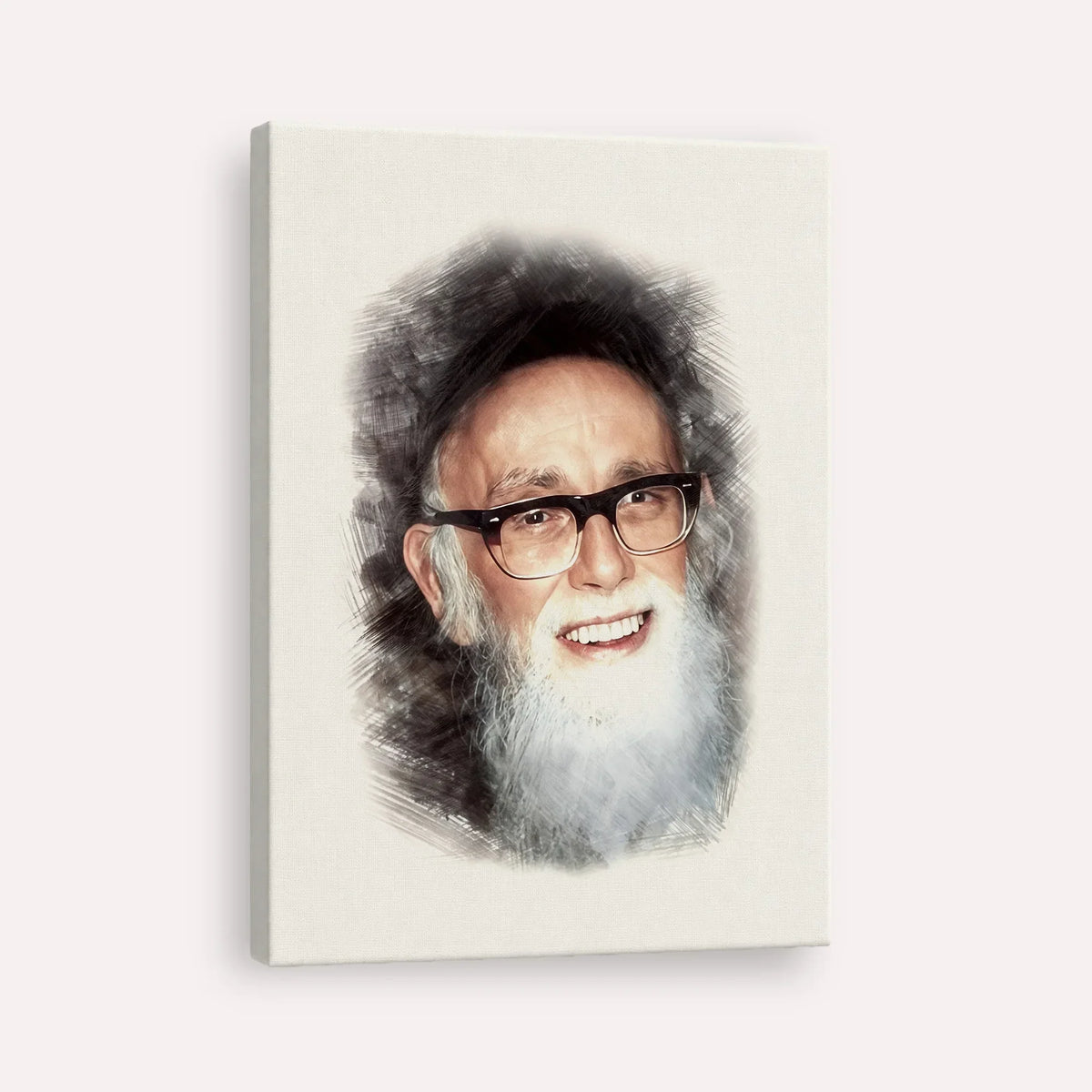 Rav Shlomo Zalman Auberach – Canvas Vertical | Jewish Wall Art, Gedolim Pictures