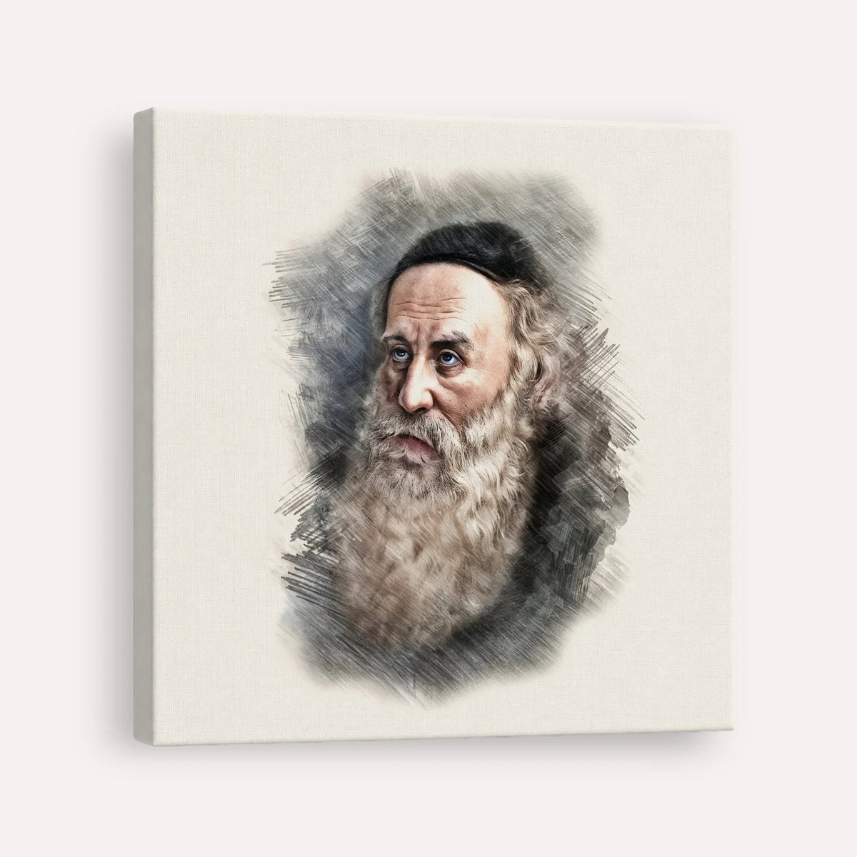 Rav Shneur Zalman (Baal HaTanya) – Canvas Square | Jewish Wall Art, Gedolim Pictures