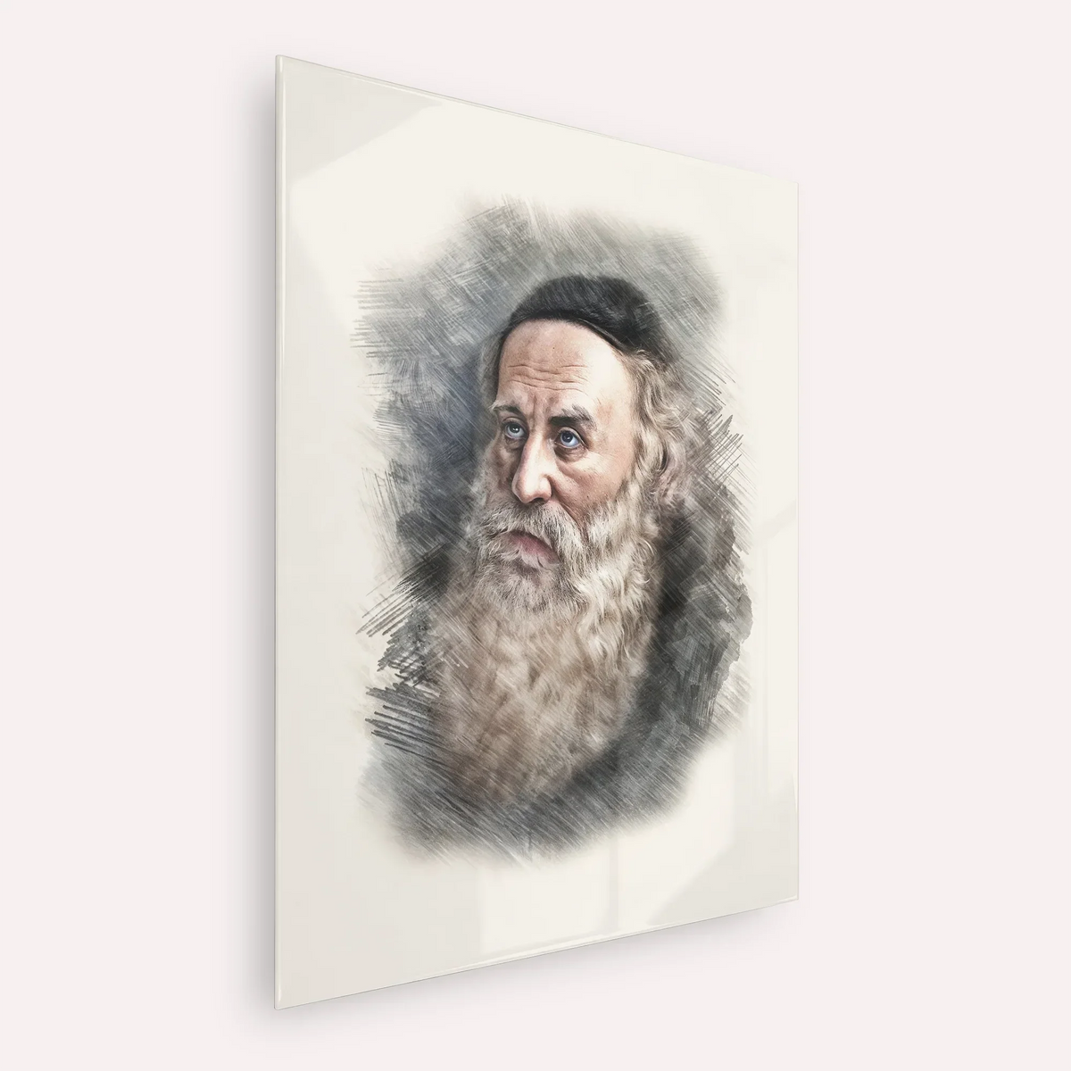 Rav Shneur Zalman (Baal HaTanya) – Acrylic Glass Vertical | Jewish Wall Art, Gedolim Pictures