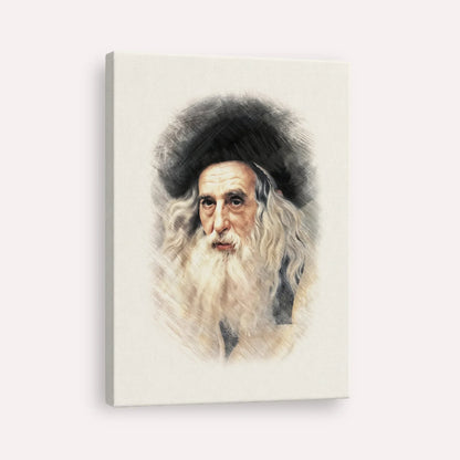 The Ribnitzer – Canvas Vertical | Jewish Wall Art, Gedolim Pictures
