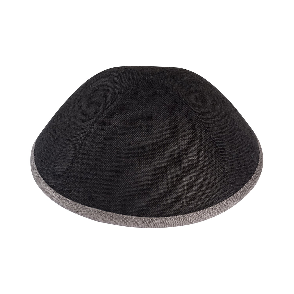 iKippah Black Linen W/ Colored Rims