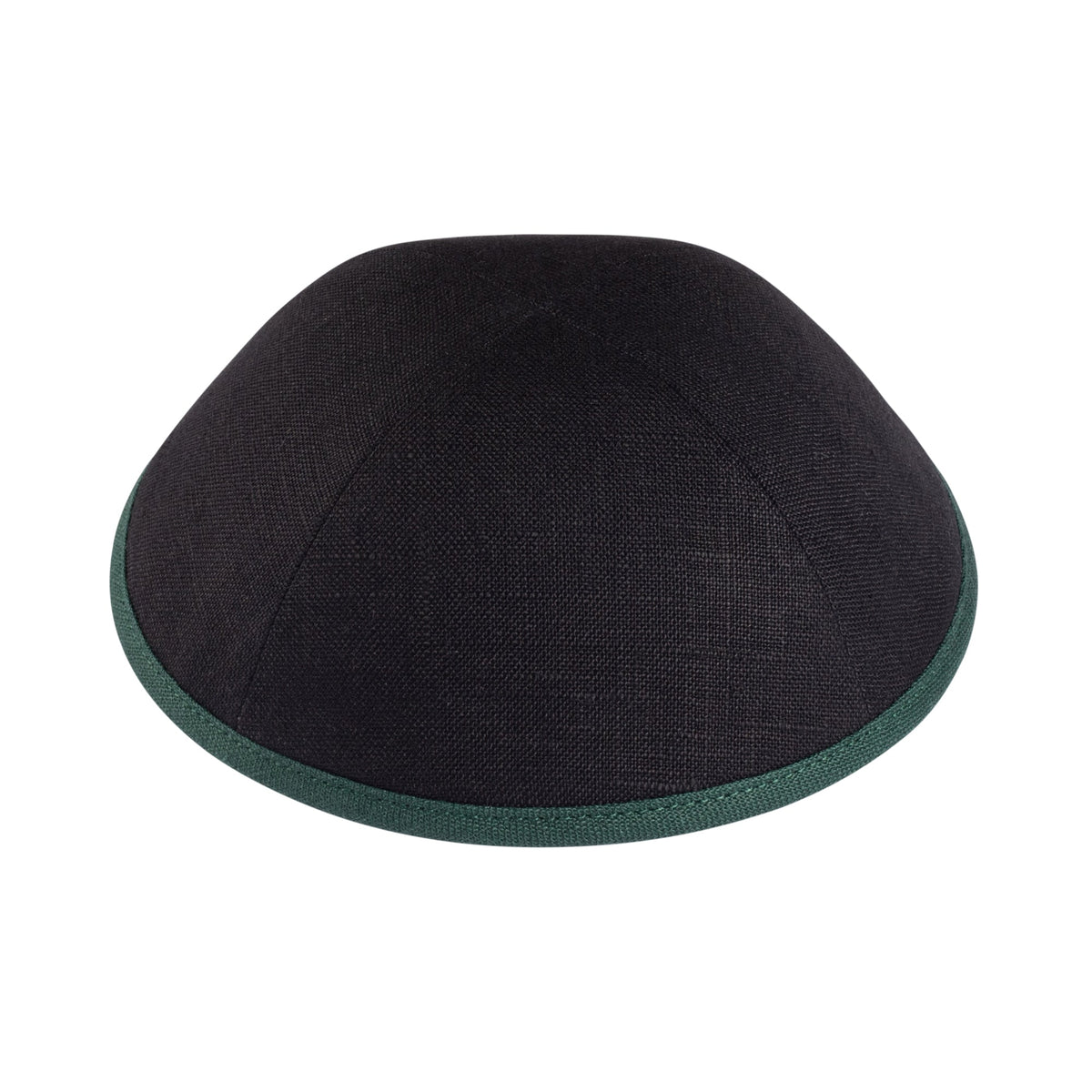 iKippah Black Linen W/ Colored Rims