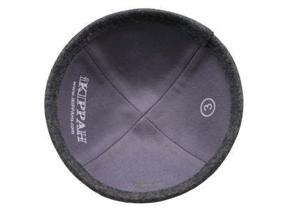 iKippah Mid Gray Wool