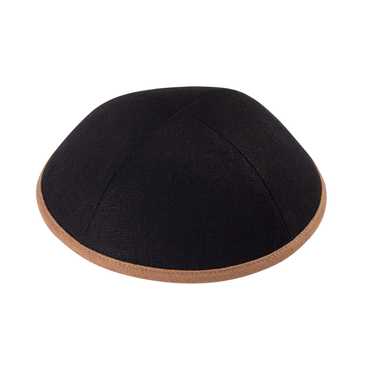iKippah Black Linen W/ Colored Rims