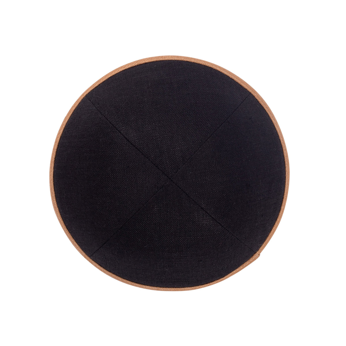 iKippah Black Linen W/ Colored Rims