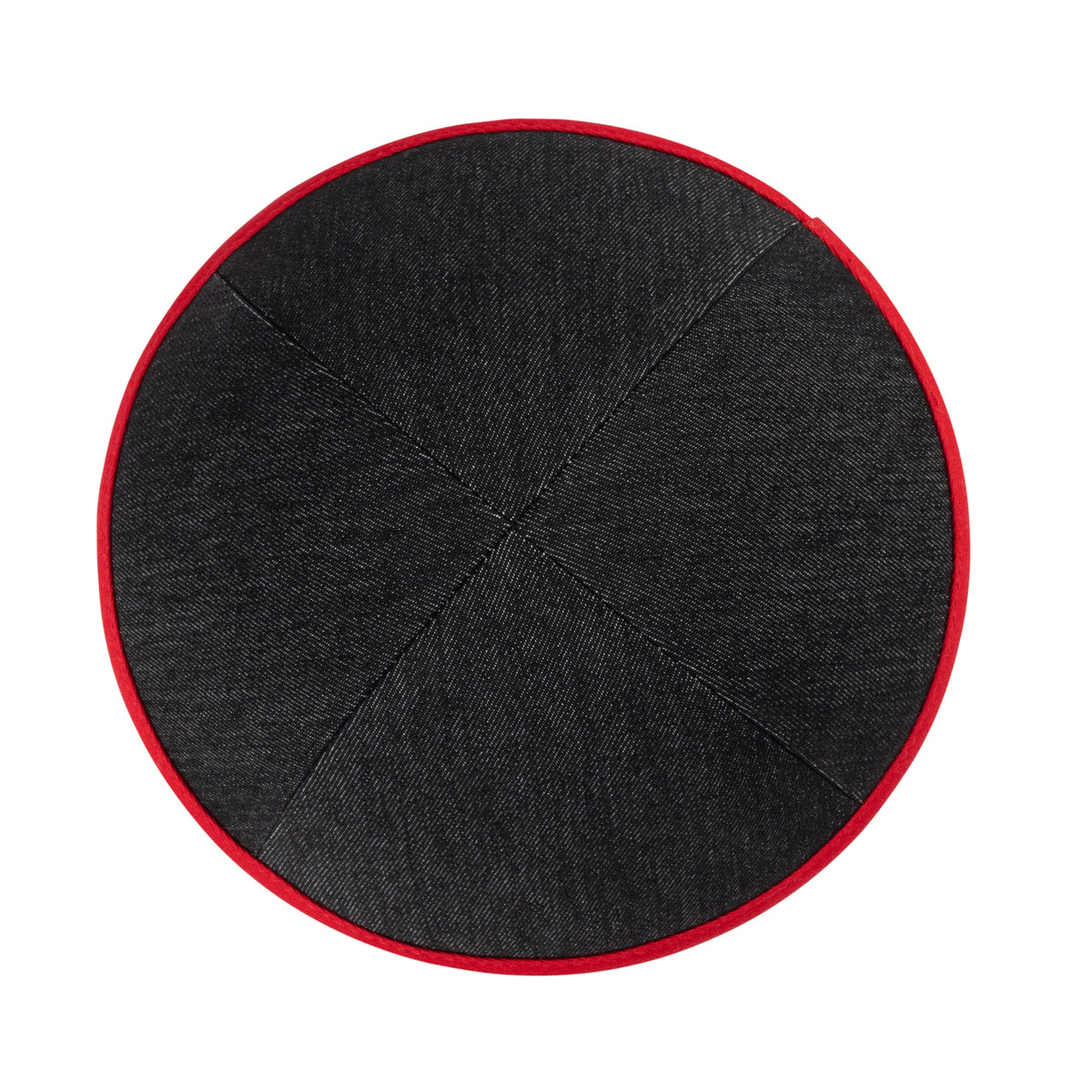 iKippah Black Denim W/ Red Rim