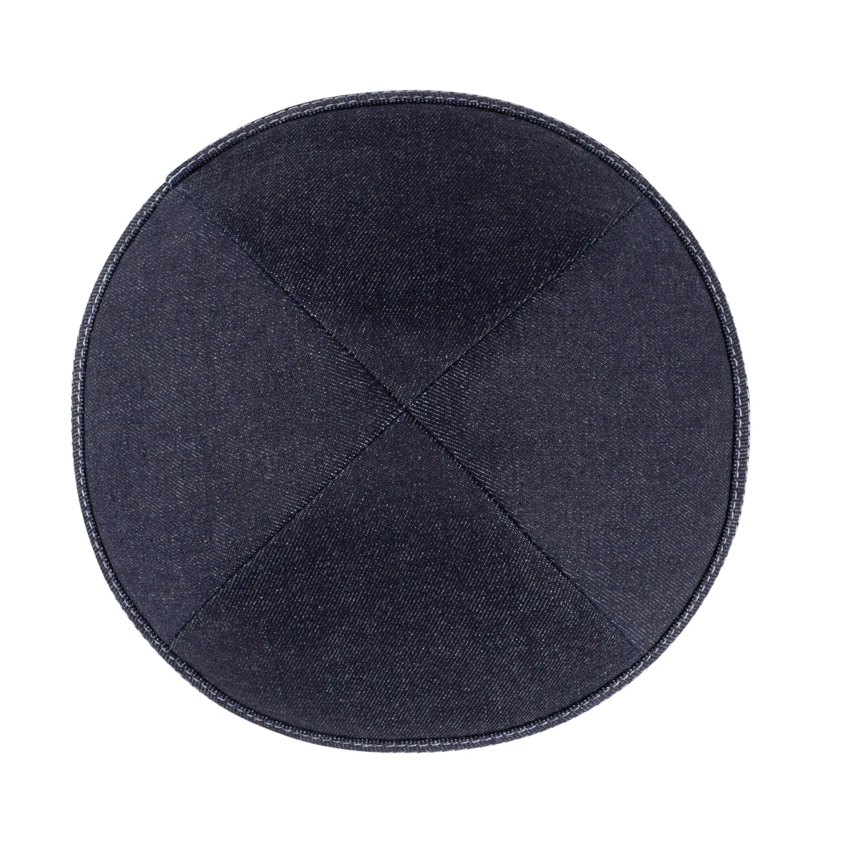 iKippah Navy Denim W/ White Stitching