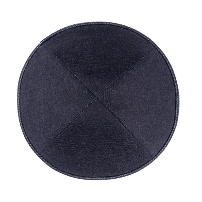iKippah Navy Denim W/ White Stitching