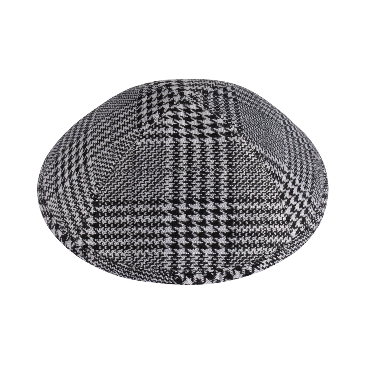 iKippah Black & White Houndstooth Plaid