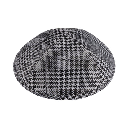 iKippah Black & White Houndstooth Plaid