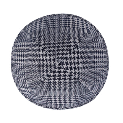 iKippah Navy & White Houndstooth Plaid