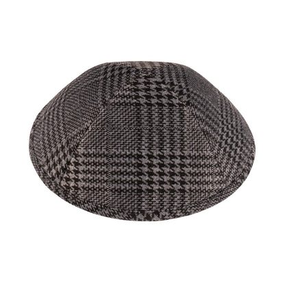 iKippah Black & Gray Houndstooth Plaid