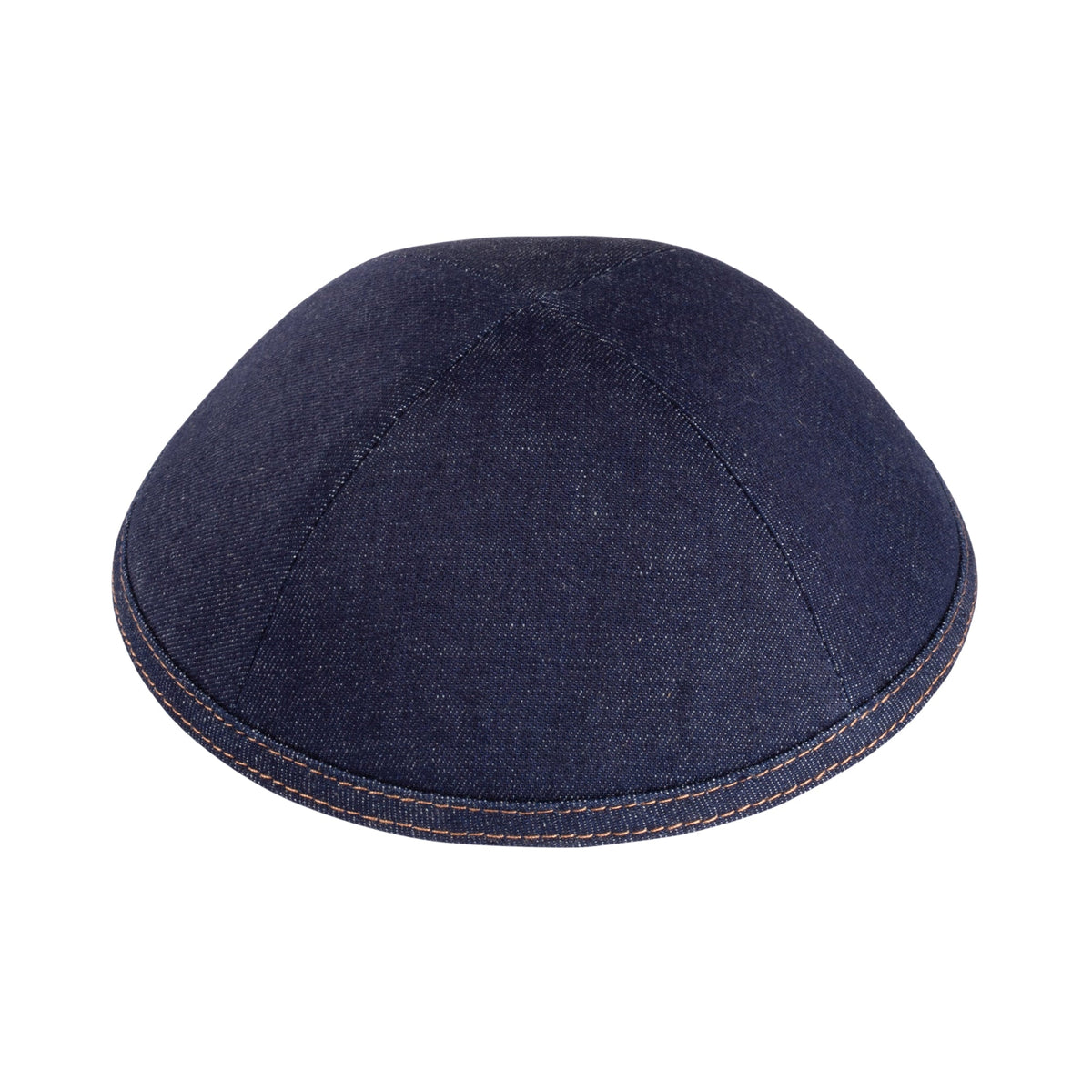 iKippah Navy Denim W/ Camel Stitching