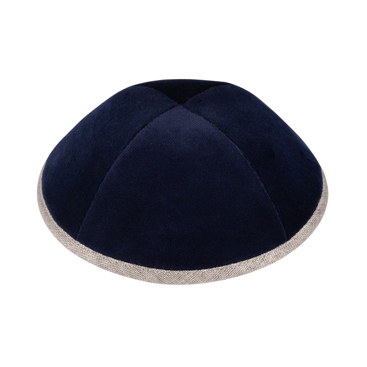 iKippah Navy Velvet W/ Coffee Rim