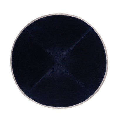 iKippah Navy Velvet W/ Coffee Rim