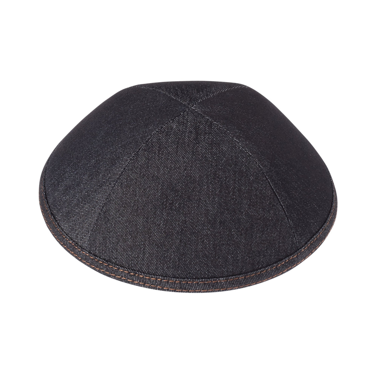 iKippah Black Denim W/ Camel Stitching