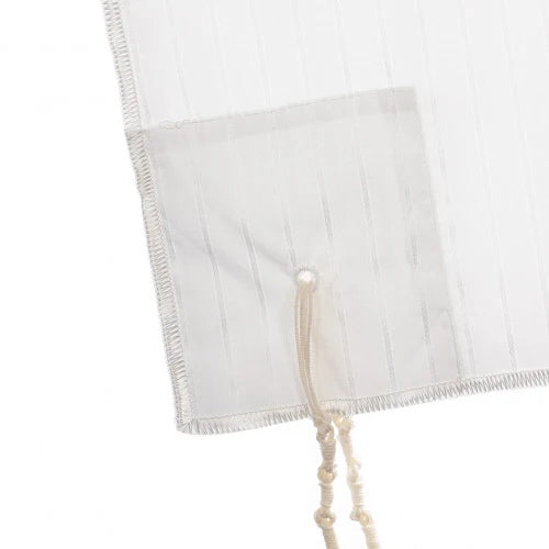 Tzitzis – Ashkenaz Poly-Cotton Kids | Round Neck | 1 Hole