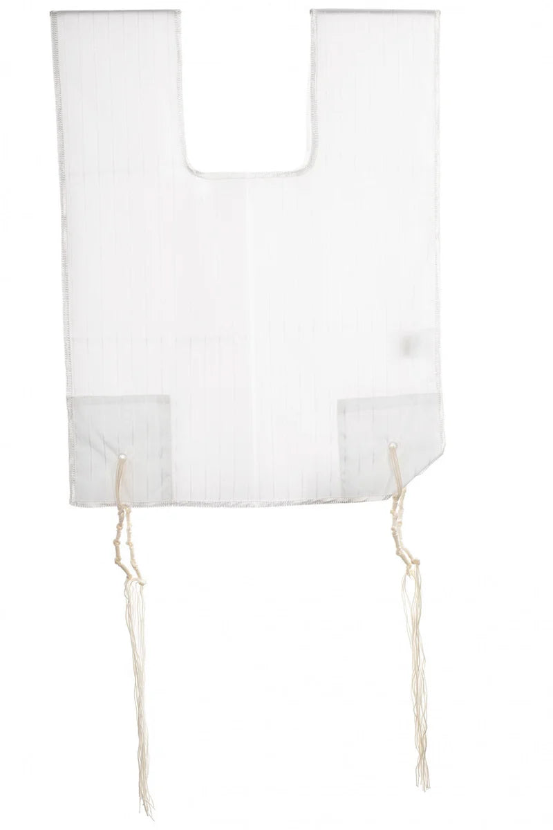 Tzitzis – Ashkenaz Poly-Cotton Kids | Round Neck | 1 Hole