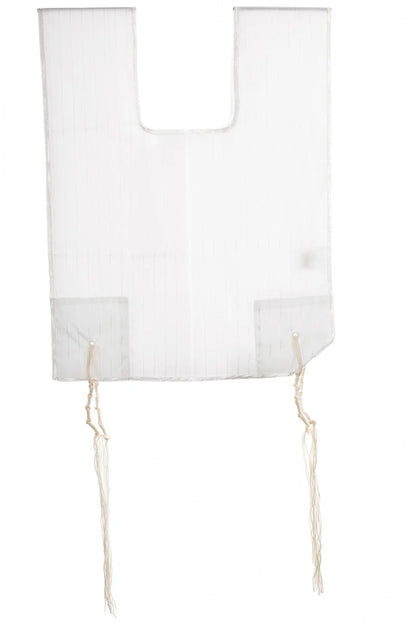 Tzitzis – Ashkenaz Poly-Cotton Kids | Round Neck | 1 Hole