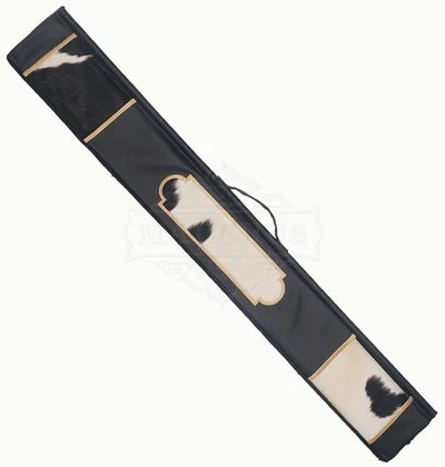 Leather Lulav Bag [B&W Fur]  #1806 - Silver Lining [MCT]