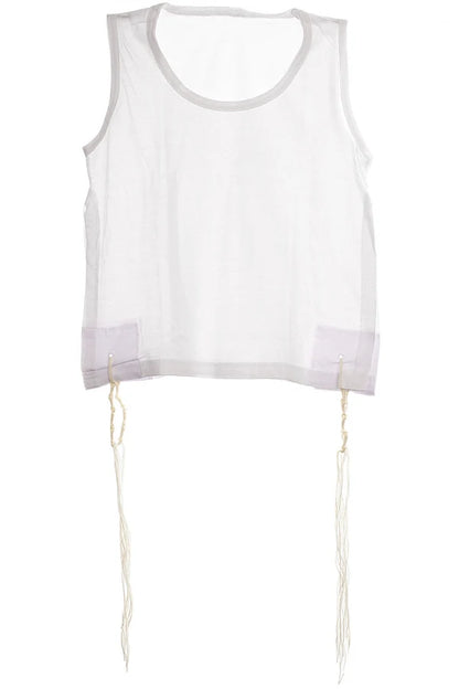 PerfTzit Children's Ashkenaz Undershirt Tzitzis | Round Neck | 100% Cotton
