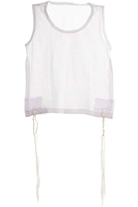 PerfTzit Children's Ashkenaz Undershirt Tzitzis | Round Neck | 100% Cotton