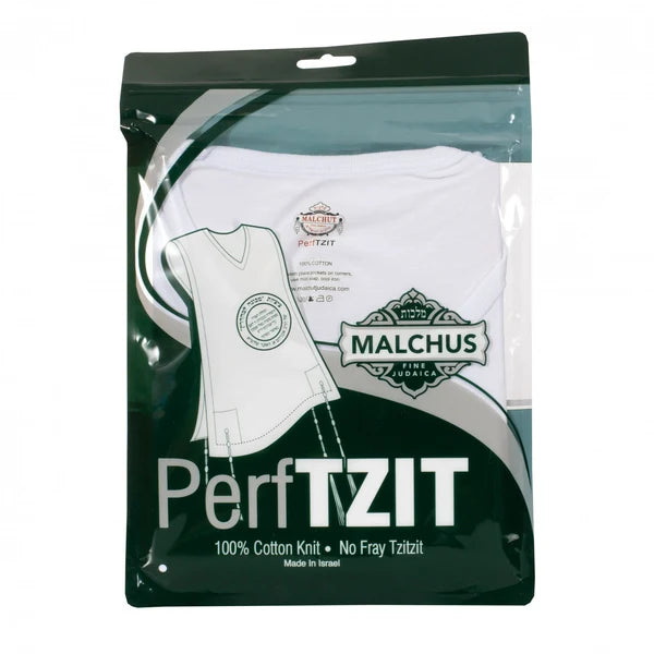 PerfTzit Children's Ashkenaz Undershirt Tzitzis | Round Neck | 100% Cotton