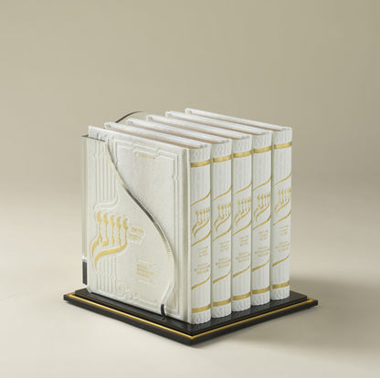 W/English Songs - Medium White Gift Box Set עונג זמירות