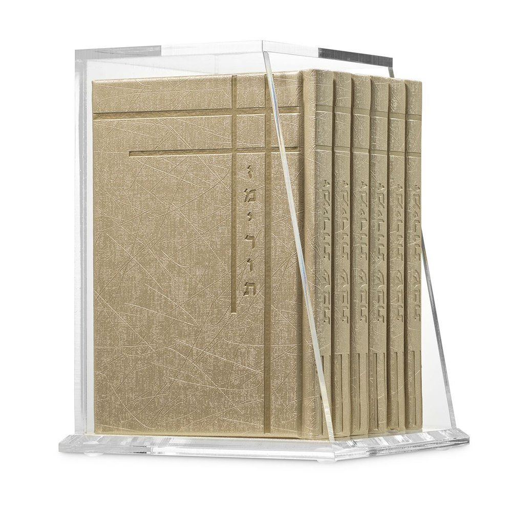 Lucite Zemiros Holder W/6 PU Zemiros -Corner Design - Beige [KFR]