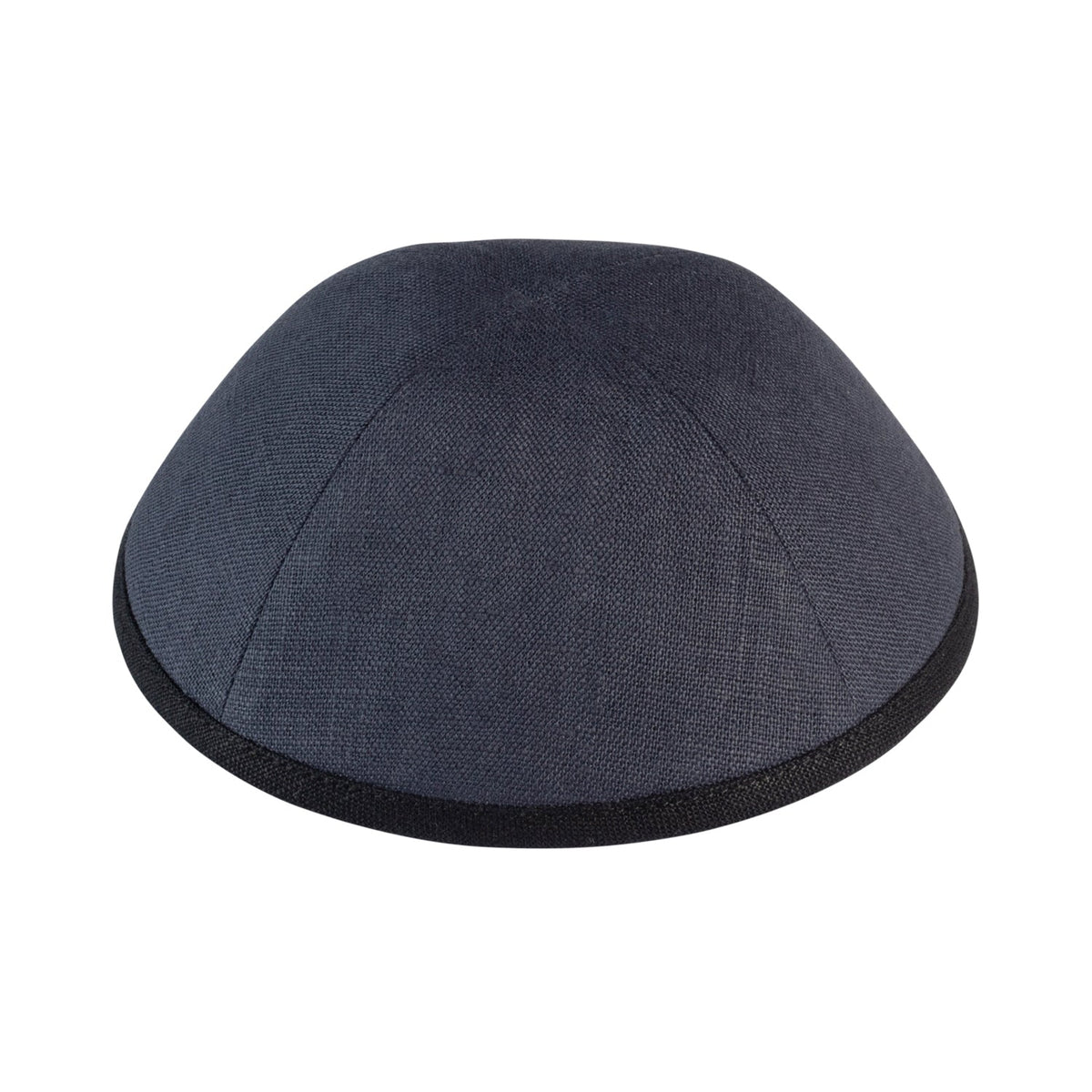 iKippah Charcoal Linen W/ Black Rim