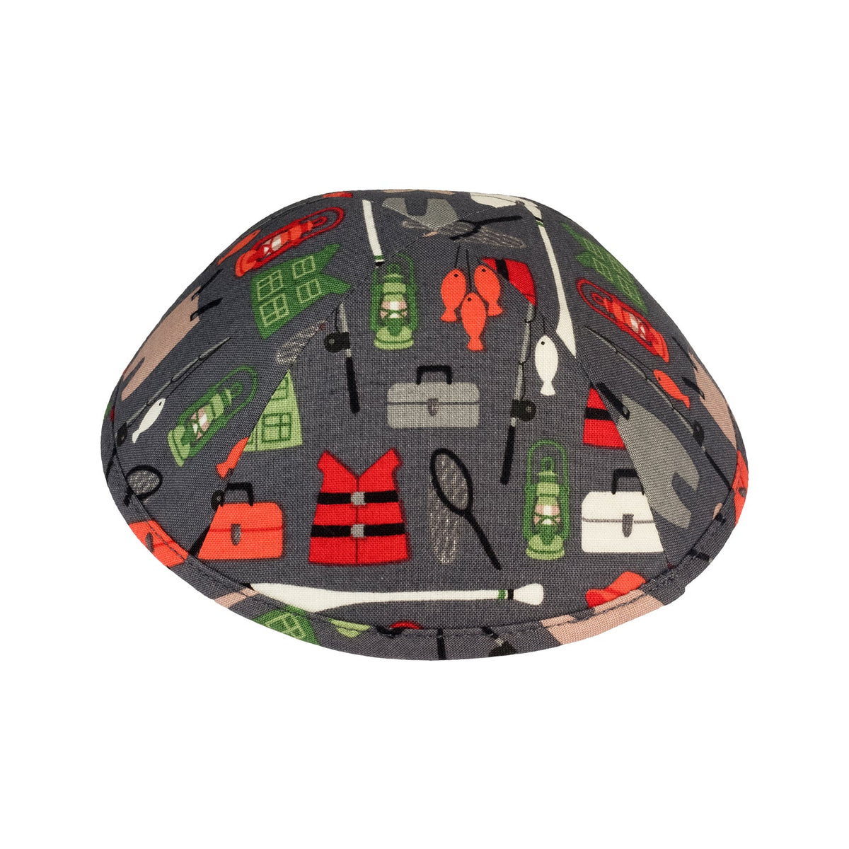 iKippah Gone Camping - Gray