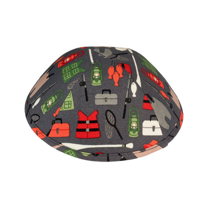 iKippah Gone Camping - Gray