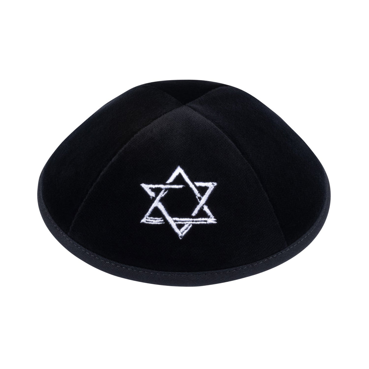 iKippah Black Velvet W/ White Star