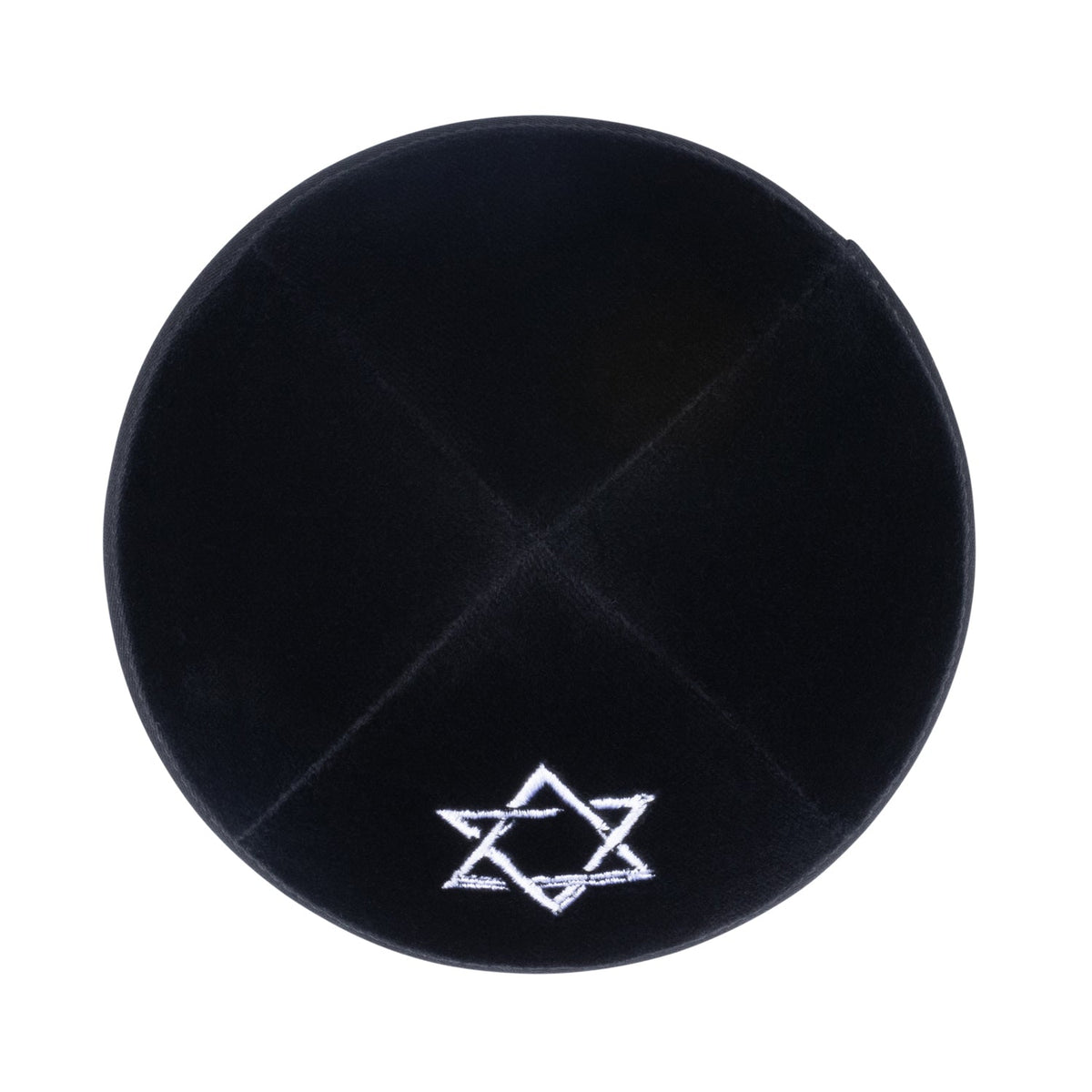 iKippah Black Velvet W/ White Star